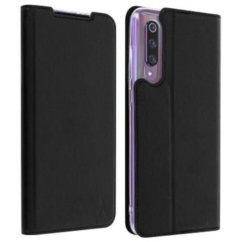 Funda Xiaomi Mi 9 Cartera F. Soporte Rígida Akashi – Negra