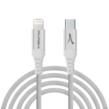 Cable Usb-c A Lightning Certificado Mfi Akashi 1m - Blanco