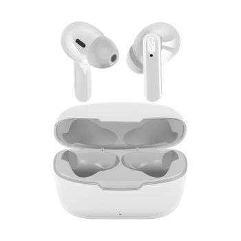 Auriculares Akashi Bluetooth Autonomía De 3h Estuche De Carga - Blanco