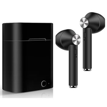 Akashi Altblkearb Earbuds Wireless Negro Auriculares Inalámbricos Bluetooth Con Estuche Batería