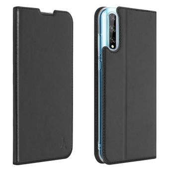 Funda Huawei P Smart S Cartera F. Soporte Rígida Akashi – Negro