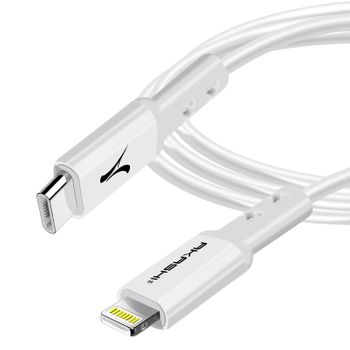 Cable Usb-c A Lightning Carga Rápida 3a Sincronización 3 Metros Akashi Blanco