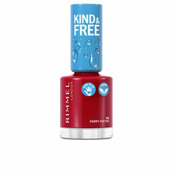 Pintaúñas Rimmel London Kind & Free 156-poppy Pop Red (8 Ml)