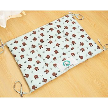 Cama Para Mascotas, Perros, Gatos Con Acolchado Grueso Y Cómodo 60x70x10cm  Estampado  Verde