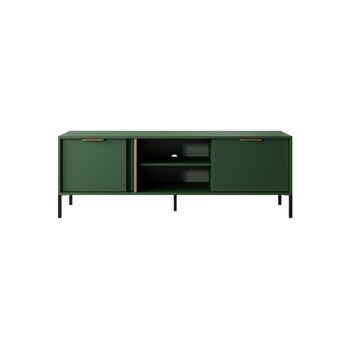 Mesa Tv Lars Rtv153 2d 154x40x54 Verde & Dorado