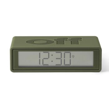 Lexon Reloj Despertador Flip+ Kahki