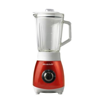 Brandt Ble250r Licuadora 0,8 L Batidora De Vaso Rojo, Transparente, Blanco 250 W