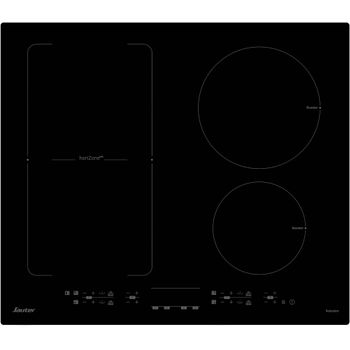 vitrocerámica mixta 60cm 4 fuegos negra - spg9465mb - sauter 