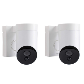 Set De 2 Cámaras De Exterior Con Sirena Integrada Somfy Outdoor Blanco - Somfy