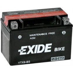 Batería Agm Exide Moto Yt9b-bs 12v. 8ah