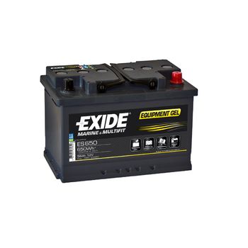 Bateria Exide Gel Es650 12v - 56ah - 460a. 278x175x190