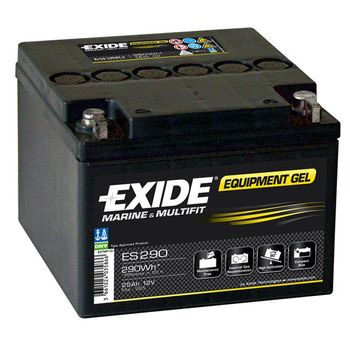 Bateria Exide Gel Es290 12v - 25ah - 280a. 166x175x125