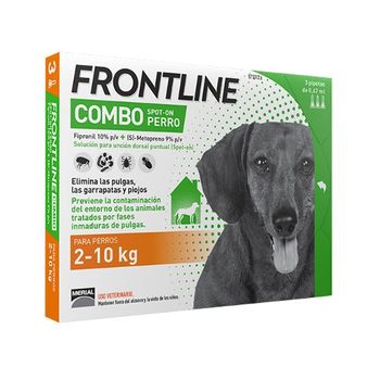 Frontline Combo Spot On Perros 2-10 Kg - 3 Pipetas