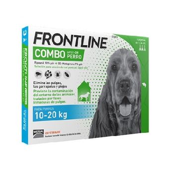 Frontline Combo Spot On Perros 10-20 Kg - 3 Pipetas