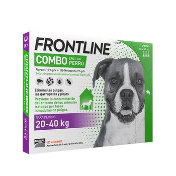 Frontline Combo Spot On Perros 20-40 Kg - 3 Pipetas