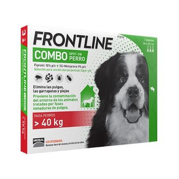 Frontline Combo Spot On Perros +40 Kg - 3 Pipetas