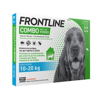 Frontline Combo Spot On Perros 10-20 Kg - 6 Pipetas