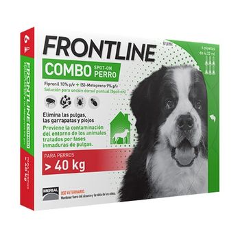 Frontline Combo Spot On Perros +40 Kg - 6 Pipetas