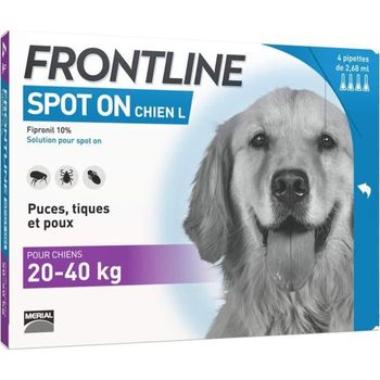 Frontline Spot On Dog 20-40kg - 4 Pipetas