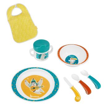 Comprar Vajilla Para Bebe Beaba Silicona Eucalyptus