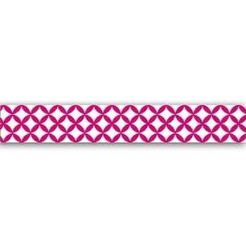 Masking Tape 10 M - Cinta Adhesiva Fuchsia Y Blanco