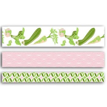 3 Washi Tapes 5 M - Huerto