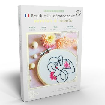 Caja De Bricolaje - Bordado Decorativo - Amantes Entrelazados