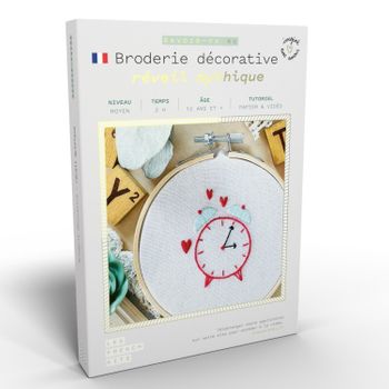 Caja De Bricolaje - Bordado Decorativo - Suena El Despertador