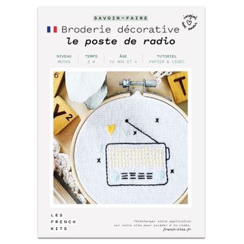 Caja De Bricolaje - Bordado Decorativo - El Aparato De Radio