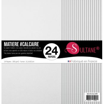 24 Papeles Scrapbooking Caliza - 300 G/m², Altura: 30,5 Cm