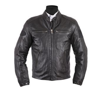 Chaqueta De Moto Helstons Ace Rag Cuero N