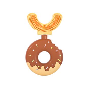 Cepillo De Dientes Infantil Modelo U Donuts De Silicona