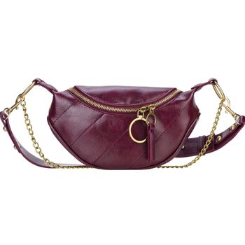 Bolso Banana Con Cadena Modelo Zinnia