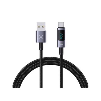 Cable De Carga De 66 W Usb-a A Type-c De 1,2 M Modelo Display Sf Con Pantalla Led