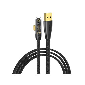 Cable De Carga 66w Usb-a A Tipo-c Ángulo 90 Modelo Iceflake 1,2m