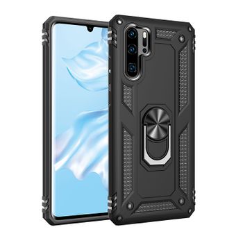 Funda Durable Con Soporte Para Huawei P30 Lite - Negro