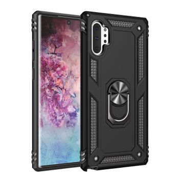 Funda Durable Con Soporte Para Samsung Galaxy Note 10+ / 10 Plus - Negro