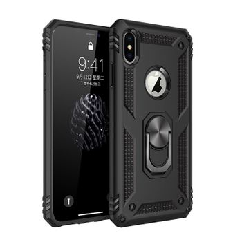 Funda Armadura Con Soporte Magnético Para Apple Iphone Xs Max - Negro