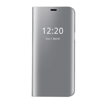 Funda Flip Clear View Para Samsung Galaxy J7 2017  - Plata