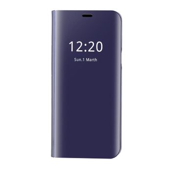 Funda Flip Clear View Para Samsung Galaxy J4 Plus 2018 - Azul Oscuro
