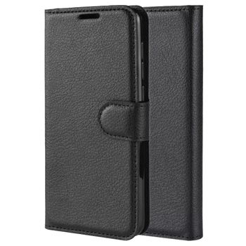 Funda Protectora Flip Billetera Para Lg K50 - Negro