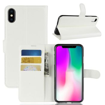 Funda Protectora Flip Billetera Para Samsung Galaxy A50 - Blanco