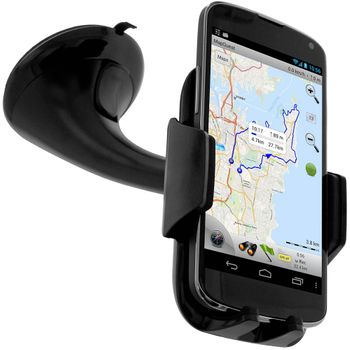 Soporte Universal de Coche Parabrisas Pinza 360º Luna con Ventosa para  Movil GPS