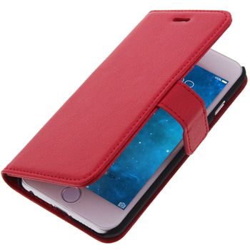 Funda Libro Billetera Para Apple Iphone 6 , Apple Iphone 6s - Roja