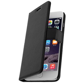 Funda Libro Billetera Para Iphone 6 Plus/6s Plus - Negra