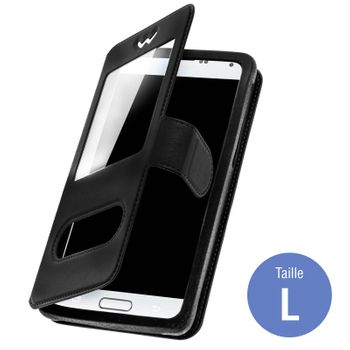 Funda Smartphone De 4,7 A 5 Pulgadas Doble Ventana – Noir