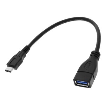 Adaptador OTG Tipo-C a USB3.0, Cable convertidor de Tipo-C Macho a USB3.0  Hembra de Eccomum