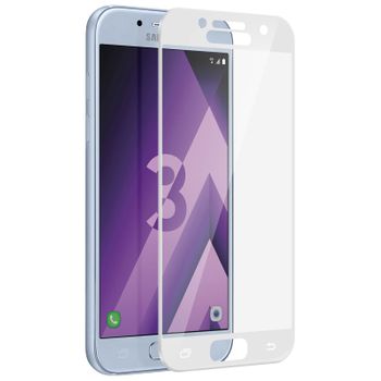 Protector De Pantalla Cristal Templado Curvo Samsung Galaxy A3 2017 – Blanco