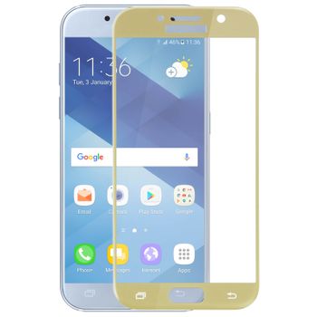 Protector De Pantalla Cristal Templado Curvo Samsung Galaxy A3 2017 – Oro