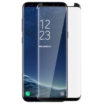 Protector De Pantalla Galaxy S8 Plus Cristal Templado Curvo – Negro